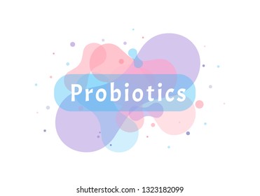 Probiotics bacteria logo. Simple flat style trend modern logotype graphic design isolated on white background. Prebiotic, Lactobacillus Vector Icon Design