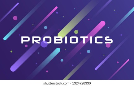 Probiotics bacteria logo. Simple flat style trend modern logotype graphic design isolated on white background. Prebiotic, Lactobacillus Vector Icon Design.