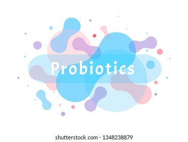 Probiotics bacteria logo. Simple flat style trend modern logotype graphic design isolated on white background. Prebiotic, Lactobacillus Vector Icon Design