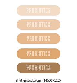Probiotics bacteria logo. Simple flat style trend modern logotype graphic design isolated on white background. Prebiotic, Lactobacillus Icon Design. 