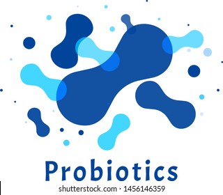 	
Probiotics bacteria logo. Simple flat style trend modern logotype graphic design isolated on white background. Prebiotic, Lactobacillus Vector Icon Design.