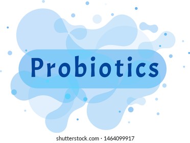Probiotics bacteria logo. Simple flat style trend modern logotype graphic design isolated on white background. Prebiotic, Lactobacillus Vector Icon Design