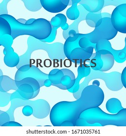 Probiotics bacteria logo. Simple flat style trend modern logotype graphic design isolated on white background. Prebiotic, Lactobacillus Vector Icon Design.