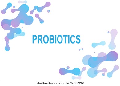 Probiotics bacteria logo. Simple flat style trend modern logotype graphic design isolated on white background. Prebiotic, Lactobacillus Vector Icon Design.