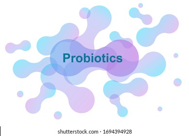 Probiotics bacteria logo. Simple flat style trend modern logotype graphic design isolated on white background. Prebiotic, Lactobacillus Vector Icon Design