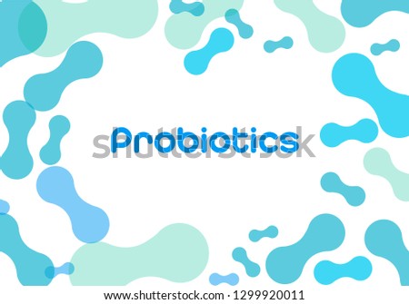 Probiotics bacteria logo. Simple flat style trend modern logotype graphic design isolated on white background. Prebiotic, Lactobacillus Vector Icon Design.