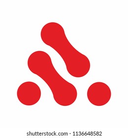 Probiotics bacteria logo template or icon. Vector 