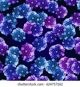 Probiotics Bacteria Microbiological Treatment of Various Diseases - Medical Flyer Poster Seamless Pattern Texture Background Vector Art Illustration