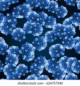 Probiotics Bacteria Microbiological Treatment of Various Diseases - Medical Flyer Poster Seamless Pattern Texture Background Vector Art Illustration