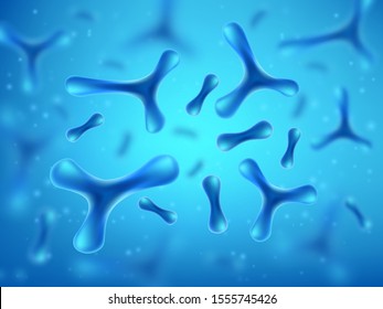 Probiotics Bacteria Vector Abstract Background. Biology Science Background.