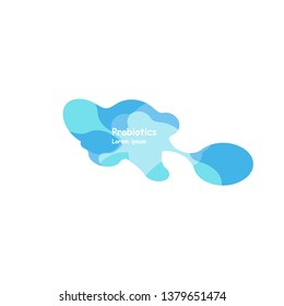 Probiotics bacteria vector design. Probiotics bacteria vector design. Concept of design with Lactobacillus Probiotic Bacteria. Template design with Prebiotic healthy nutrition ingredient