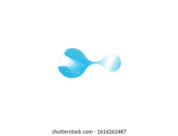 Probiotics bacteria vector design. Concept of design with Lactobacillus Probiotic Bacteria. Template design with Prebiotic healthy nutrition ingredient