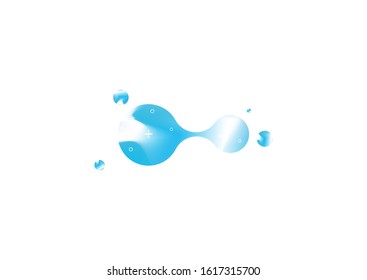 Probiotics bacteria vector design. Concept of design with Lactobacillus Probiotic Bacteria. Template design with Prebiotic healthy nutrition ingredient