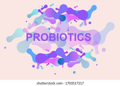 Probiotics Bacteria Vector Illustration Biology Science Stock Vector ...