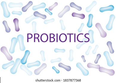 Probiotics Bacteria Vector Illustration Biology Science Stock Vector ...