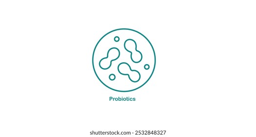 Ícone de probióticos para melhorar a saúde intestinal e a digestão