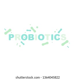 Probiotics icons background