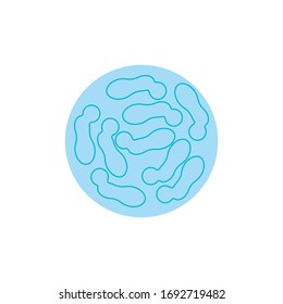 probiotics illustration icon logo vector 