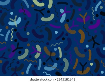 Probiotics Live Bacteria Background. Abstract background depicting probiotics concept. Concept of design with Lactobacillus Probiotic Bacteria. Design with Prebiotic healthy nutrition ingredient
