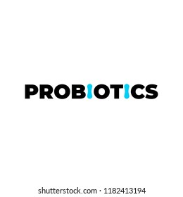 probiotics logo. Vector template