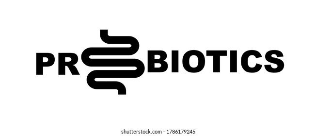 Fondo del texto de los probióticos. Microorganismo microprobiótico
