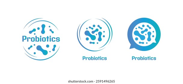 probiotics text healthy lifestyle sign