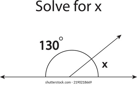 finding the value of x geometry angles