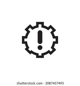 problem with automatic transmission sign symbol. vector illustration on white background.