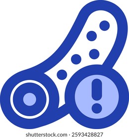 problem blood vessels blue style icon design