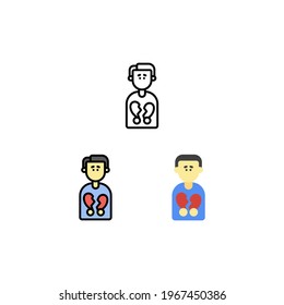 Problem broken hearth love no romance Icon, Logo, and illustration Vector