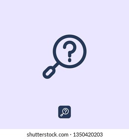Problem, business, why, ideas icon. Icon business marketing, financial.