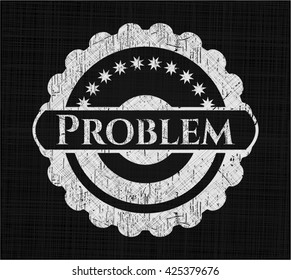 Problema con el emblema de pizarra en tablero negro
