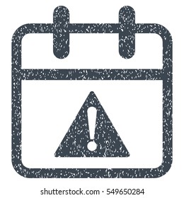 Problem Day grainy textured icon for overlay watermark stamps. Flat symbol with unclean texture. Dotted vector smooth blue ink rubber seal stamp with grunge design on a white background.
