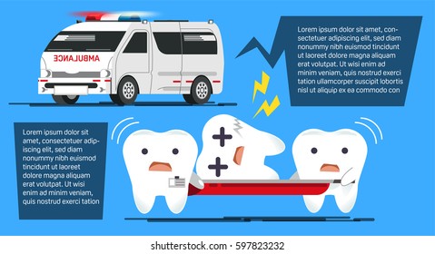 Problem Of Dental Disease. Emergency Care Teeth. Getting Treatment Right Before Is Too Late.