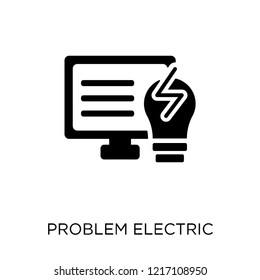 Problem electric icon. Problem electric symbol design from Insurance collection.