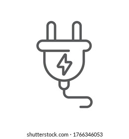 Problema símbolo del vector del seguro eléctrico aislado en fondo blanco