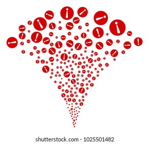 Problem festive fountain. Vector illustration style is flat iconic symbols. Object fountain combined from random pictograms as problem fireworks.