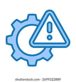 Problemsymbol Blau Dualtone Design Vektorgrafik