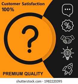 problem icon. Customize your design with a colorful background template