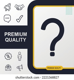 Elemento gráfico de icono de problema. Diseño moderno.