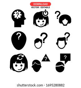 problem icon or logo isolated sign symbol vector illustration - Collection of high quality black style vector icons
