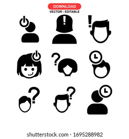problem icon or logo isolated sign symbol vector illustration - Collection of high quality black style vector icons
