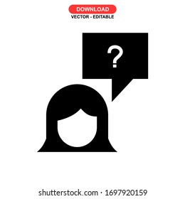 problem icon or logo isolated sign symbol vector illustration - high quality black style vector icons
