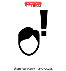 problem icon or logo isolated sign symbol vector illustration - high quality black style vector icons
