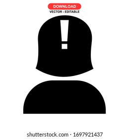 problem icon or logo isolated sign symbol vector illustration - high quality black style vector icons
