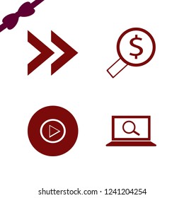 problem icon. problem vector icons set find concept, right arrow and looking money