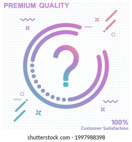 Problem icon vector illustration - modern design