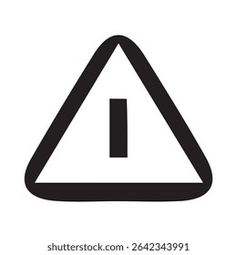 Problem icon vector representing warning, error, or alert notification. Ideal for UI, system issues, caution signs, and troubleshooting. Editable Adobe Illustrator EPS file included.