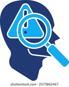 Problem Identification Icon - Dual Tone Style - Critical Thinking Theme