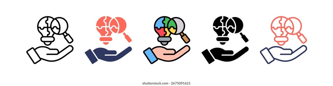 Problem Identification Icon Multiple Vector Illustration